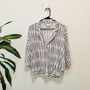 Anthropologie wrap slub top